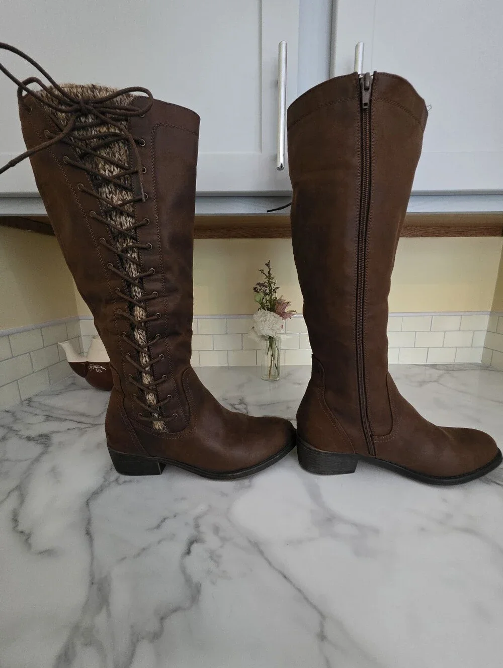 Women’s Tall Brown Riding Boots - Classic Knee-High Style
